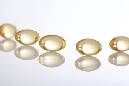 Cápsulas de vitamina D.